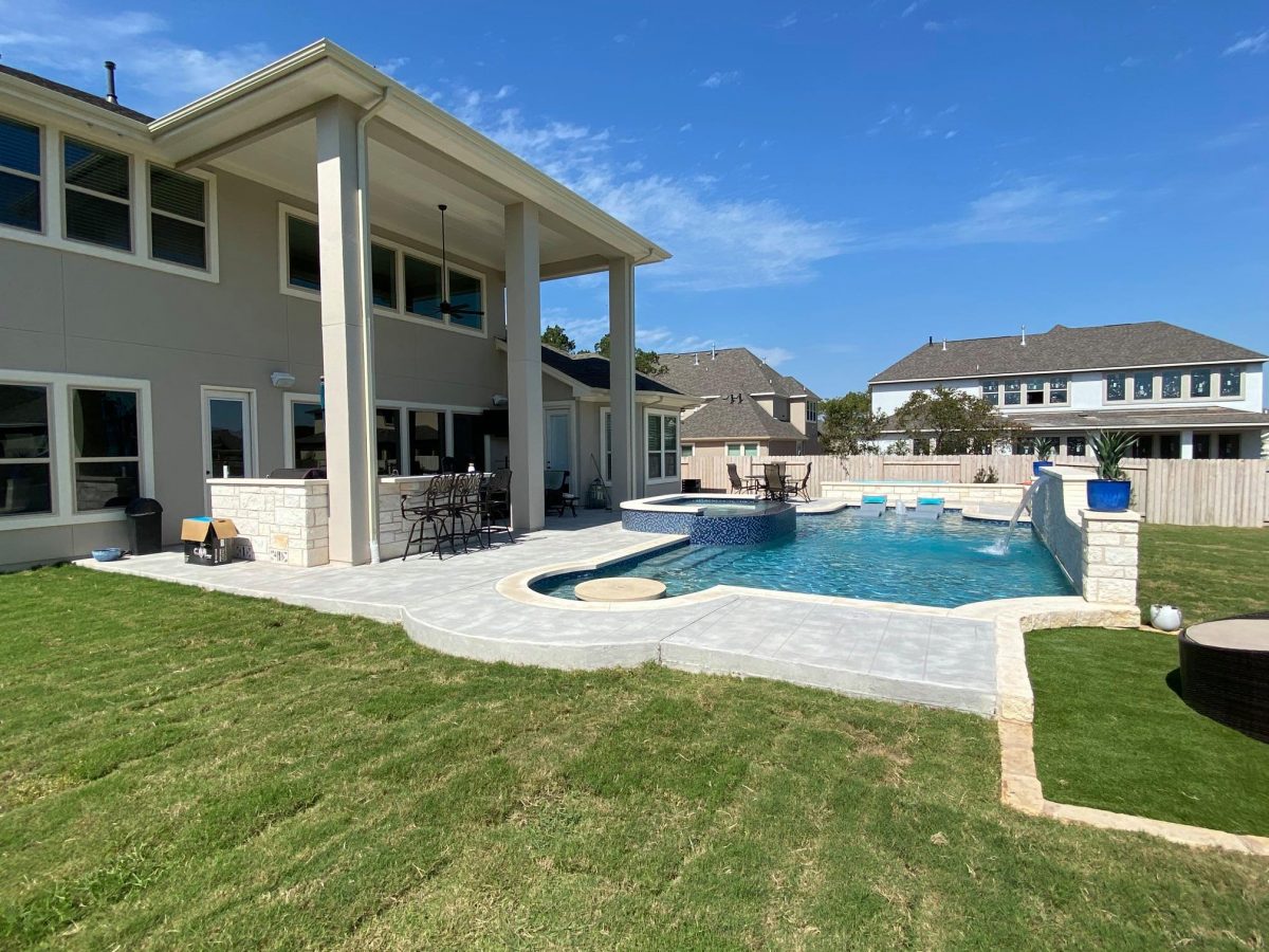 Leander Party Pool Spa and Deck Chaparrel Pools